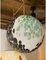 Green and Black Murrine Sphere Pendant in Murano Glass by Simoeng 6