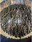 Transparent and Black Triedro Murano Glass Chandelier by Simoeng 2