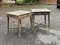 Antique Industrial Pine Worktables, Set of 2 2