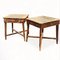 Tables de Travail Industrielles Antiques en Pin, Set de 2 1