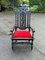 Antique Oak Country House Throne Armchair 9