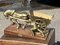 Large Brass Centrepiece of Farmer with His Horse & Cart 7