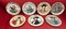 Piatti Jester, Falconer, Mayor, Squire, Huntsman, Admiral & Doctor di Royal Doulton, set di 7, Immagine 1