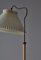 Lámpara de pie escandinava moderna de latón atribuida a Bent Karlby para Lyfa, Dinamarca, años 40, Imagen 4