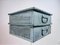 Flache Vintage Boxen aus perforiertem Metall von Bosch, 1940er, 2er Set 2