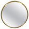 Mid-Century Modern Rounded Brass Mirror attributed to Glasmäster in Markaryd, Sweden, 1960s, Image 1
