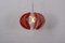 Red Acrylic Ceiling Lamp, 1970s 5