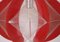 Red Acrylic Ceiling Lamp, 1970s 3