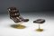 Lounge Chair and Footstool by Georges van Rijck for Beaufort, Belgium, 1970s, Set of 2, Image 1