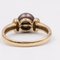 Vintage 9k Yellow Gold Ring with Tahitian Pearl and Diamonds, 1970s 6