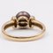 Vintage 9k Yellow Gold Ring with Tahitian Pearl and Diamonds, 1970s, Image 6