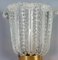 Art Deco Brass Mounted Murano Glass Sconces by Ercole Barovier, 1940, Set of 2 4