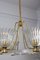 Art Deco Brass Mounted Murano Glass Chandelier attributed to Ercole Barovier, 1940 11
