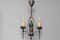 Gothic Revival Style Wrought Iron Chandelier with Knight, 1950s 13