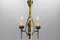 Lámpara de araña de estilo gótico renacentista de hierro forjado con caballero, años 50, Imagen 20