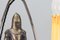 Lampadario in ferro battuto in stile neogotico con cavaliere, anni '50, Immagine 5