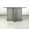 Italian Modern Rectangular Console Table in Glass and Cement, 1980s, Image 3