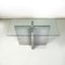 Italian Modern Rectangular Console Table in Glass and Cement, 1980s 5