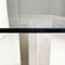 Italian Modern Rectangular Console Table in Glass and Cement, 1980s 8