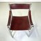 Italian Modern Brown Leather Chairs with Chromed Steel Structure, 1970s, Set of 4 7