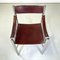 Italian Modern Brown Leather Chairs with Chromed Steel Structure, 1970s, Set of 4, Image 7