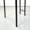 Italian Modern Chairs in Black Metal Leather and Rubber, 1980s, Set of 3 13