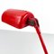 Lámpara de mesa italiana moderna ajustable de metal rojo atribuida a Cimini Lumina, años 80, Imagen 10