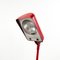 Lampada da tavolo Daphine moderna regolabile in metallo rosso attribuita a Cimini Lumina, Italia, anni '80, Immagine 8