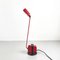 Lampada da tavolo Daphine moderna regolabile in metallo rosso attribuita a Cimini Lumina, Italia, anni '80, Immagine 4