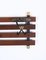 Italian Coat Rack in Teak, Brass and Black Enameled Iron, Italy, 1960s 12