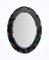 Oval Mirror with Beveled Frame from Galvorame Bluegray, Italy, 1960s 8