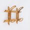 Mid-Century French Riviera Coat Rack in Rattan, Wicker and Bamboo, Italy, 1960s, Image 3