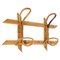 Mid-Century French Riviera Coat Rack in Rattan, Wicker and Bamboo, Italy, 1960s, Image 1
