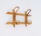 Mid-Century French Riviera Coat Rack in Rattan, Wicker and Bamboo, Italy, 1960s, Image 9