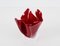 Mid-Century Italian Burgundy Acrylic Glass Napkin Centerpiece, 1980s 6