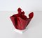 Mid-Century Italian Burgundy Acrylic Glass Napkin Centerpiece, 1980s 4