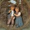Terracotta Wall Plate with Whimsy Children in Farmer Costumes by Johann Maresch, 1890s, Image 5