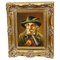 J. Gruber, Portrait of a Bavarian Folksy Man with Beer Mug, Oil on Wood, 1950s, Image 1