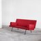 Model 447 Sofa in Red Fabric attributed to Wim Rietveld for Gispen, 1950s 4