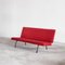 Modell 447 Sofa aus Rotem Stoff Wim Rietveld für Gispen zugeschrieben, 1950er 3