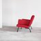 Model 447 Sofa in Red Fabric attributed to Wim Rietveld for Gispen, 1950s 6