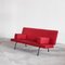 Divano modello 447 in tessuto rosso attribuito a Wim Rietveld per Gispen, anni '50, Immagine 5