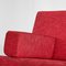 Model 447 Sofa in Red Fabric attributed to Wim Rietveld for Gispen, 1950s 10