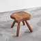 Table d'Appoint ou Tabouret Wabi Sabi en Bois, 1950s 6