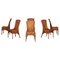 English Wicker Dining Chairs, Mid 20th Century, Set of 6 1