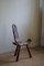 Antique French Wabi Sabi Style Carved Wood Tripod Chair, 1900s, Image 8