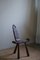 Antique French Wabi Sabi Style Carved Wood Tripod Chair, 1900s 9