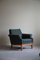Mid-Century Danish Modern Lounge Chair in Oak & Green Bouclé, 1950s 15