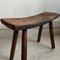 Hungarian Rustic Milking Stool with Curved Seat 2