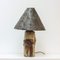 20th Century Torched Steel Lamp Shade 1